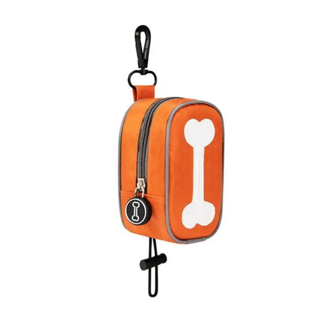 Dispensador Portátil de Sacos para Cocô de Animais de Estimação com Suporte e Organizador para Passeios ao Ar Livre