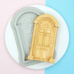 Retro porta molde de silicone quadro borda fondant bolo decoração biscoito cozimento doces natal chocolate gumpaste moldes - Image 1