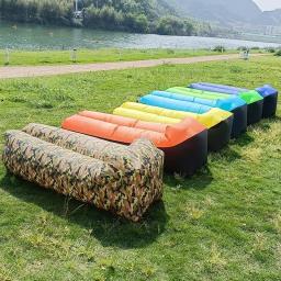 Sofá-cama inflável do ar, rápido infalível, saco preguiçoso, sofá da praia, produtos ao ar livre, boa qualidade, 240x70cm - Image 4