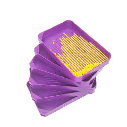 DIY Diamante Pintura Tool Set, Funil Ponto Broca, Cola Broca Pen, Caixa de armazenamento, Acessórios e Acessórios, Inventário Roxo - Image 5