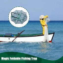 Rede de pesca dobrável para peixes pequenos, armadilha de peixes portátil e multifuncional, captura de camarão e lagostins - Image 4