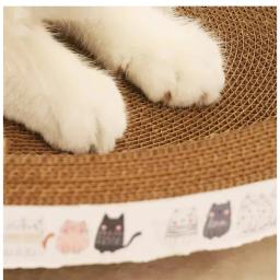 Almofada ondulada Oval Cat Scratcher, Placa de garra resistente ao desgaste, cama Scratcher, ninho para gatos - Image 2