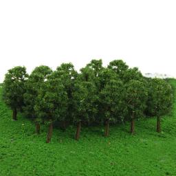 Micro árvores de paisagem para trem e ferrovia, modelo de construção, layout de paisagem, árvore de escala, decoração, 7cm - Image 5