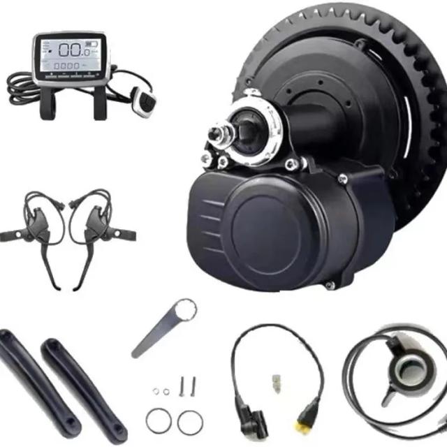TongSheng TSDZ2B Mid-Drive Ebike Kit 48V 500W com Display VLCD5 e Torque Inteligente