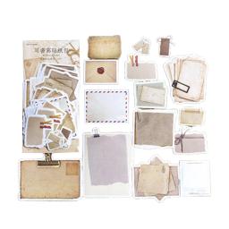 Scrapbooking papel vintage scrapbook adesivo pacote com 4 estilos decorativos arte antiga artesanato diário enfeite - Image 1