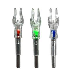 LED Luminous Seta Nocks para Tiro com Arco Esportes, Luminous Iluminado Nocks, Automatic Knocks Tail, Seta Eixos, 4.2mm, 0.165" - Image 1