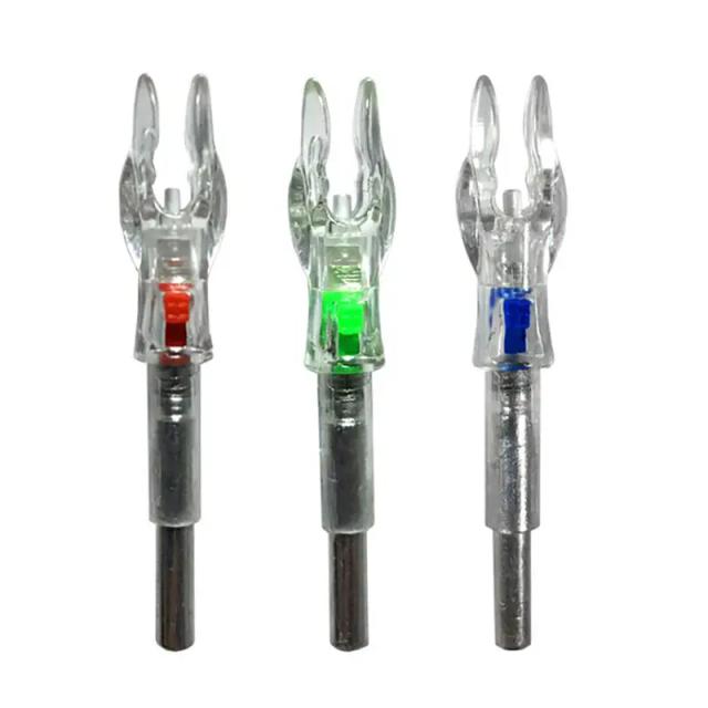 Nocks Luminosos LED Automáticos para Tiro com Arco - Compatíveis com Eixos de 4.2mm e 0.165""