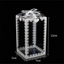 Caixa De Embalagem De Impressão Transparente, Caixa De Presente De PVC, Caixa De Exposição, Casamento, Presente De Natal, Doces, Maçã, Vela, Seco, 10Pcs - Image 5
