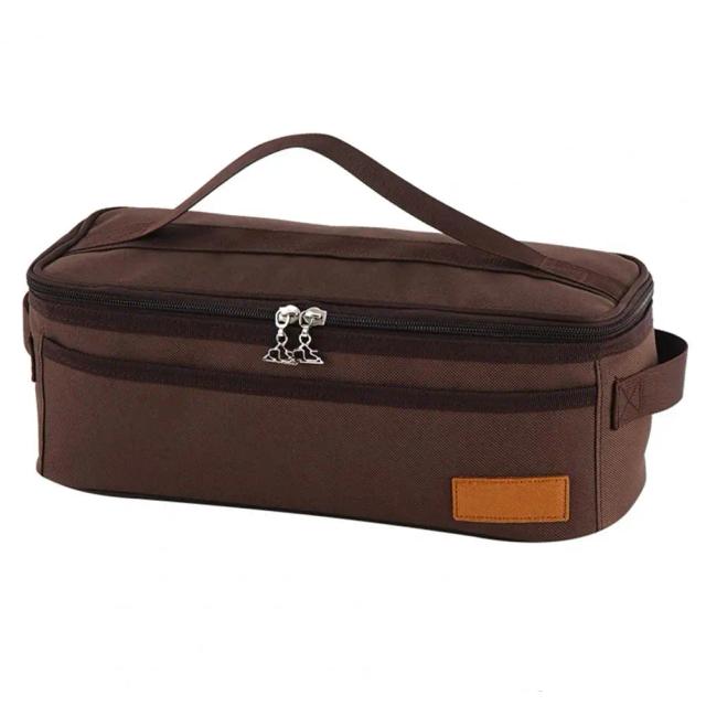 Saco de Armazenamento Portátil à Prova d'Água para Acampamento e Churrasco - Bolsa Multifuncional para Utensílios de Cozinha e Cosméticos em Atividades ao Ar Livre