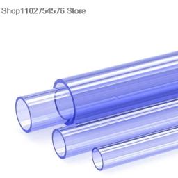 Tubo de PVC transparente para aquário, tubo UPVC, conector azul, suprimentos para aquário, diâmetro externo 20mm, 25mm, 32mm, 50cm - Image 2