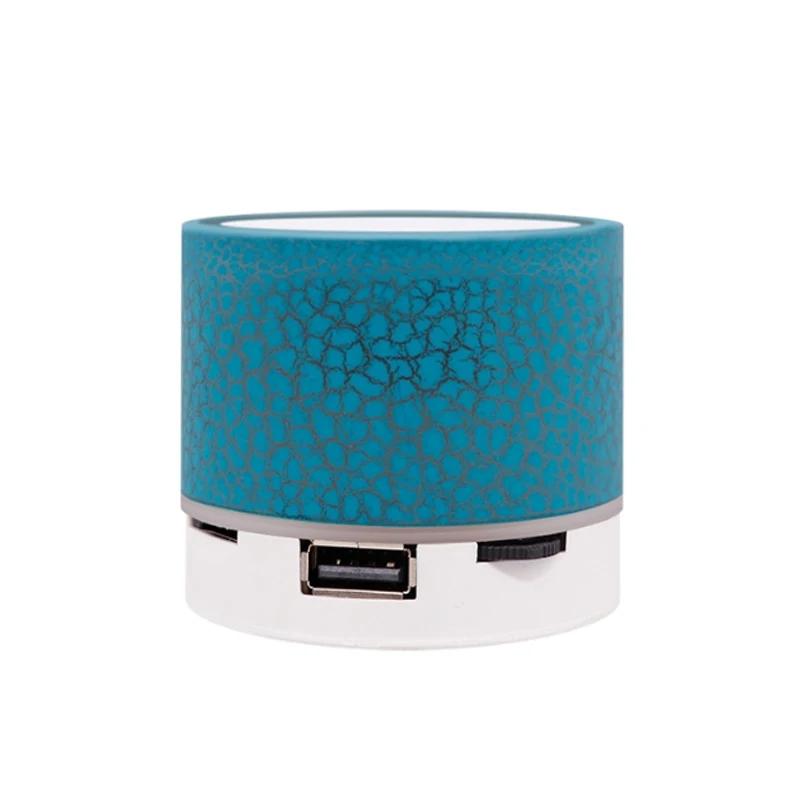 Mini alto-falante Bluetooth sem fio portátil, Rachado Super Bass Stereo, Recarregável com luzes LED, AICase, Novo, 2024 - Image 1