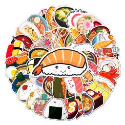 10/50 pçs dos desenhos animados sushi adesivo conjunto comida japonesa adesivos para diário planejador diy artesanato scrapbooking diário notebook portátil - Image 1