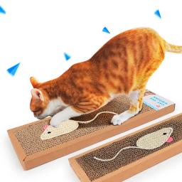 Arranhando a placa para gato, Coçar esteira, brinquedos de garra de moagem Protetor de móveis Acessórios raspador gato - Image 1