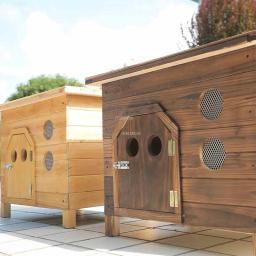 Casa de madeira para cães e gatos, Canil exterior impermeável, Casa simples, Casa interior quente, Design criativo, moderno Pet Shop - Image 3