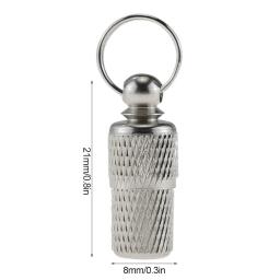 Etiquetas de identificação à prova waterproof para animais de estimação, cápsula de aço inoxidável para identificador de cães e gatos, tubo escondido - Image 6