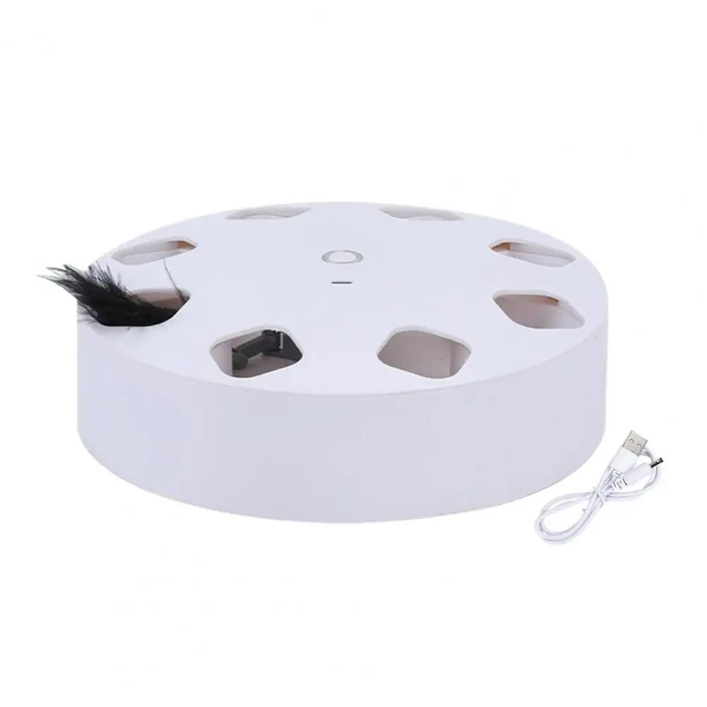 Brinquedo de gato elétrico atraente 2 cores gato jogando brinquedo interativo pena automática animal de estimação gato teaser brinquedo para animais de estimação suprimentos - Image 1