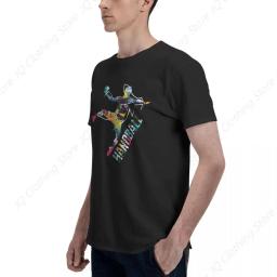 Handebol colorido gráfico de grandes dimensões t camisa camisetas para homens mulheres homem camiseta manga curta topos - Image 3