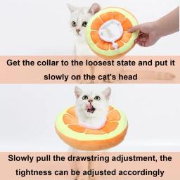 Colar de recuperação ajustável suave para pet, Coleira Cone para gato e cachorro, Coleiras Cirúrgicas para Pet Pequeno - Image 3