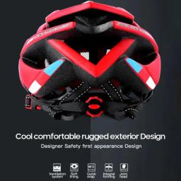 Capacete de bicicleta MTB com taillamp para homens e mulheres, capacete de ciclismo ajustável, estrada de montanha, almofada macia, chapéu de segurança, acessórios esportivos - Image 2