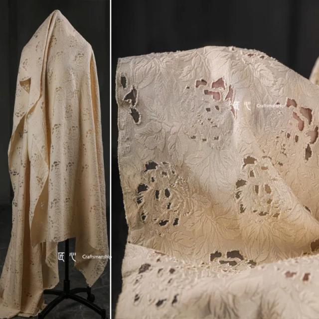 Tecido de Seda Artificial Damasco para Vestidos e Camisas - Ideal para Designers de Moda e Projetos DIY