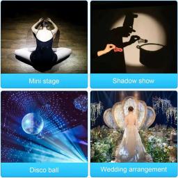 RGBW LED Mirror Ball Light com controle remoto, feixe pendente, holofotes, efeito de iluminação, DJ Disco Party, dança, Xmas Stage, 15W - Image 5