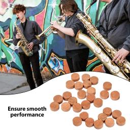 Saxofone Cortiça Pads com Redução de Ruído, Silêncio Sax Peças De Reposição, Acessórios Para Instrumentos Musicais, Compatível Mat, 30 Pacotes - Image 1