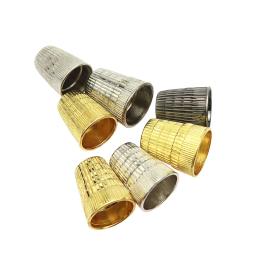 Dedais de dedo de metal de alta qualidade, protetor de aperto de costura sob medida, máquina de costura, ferramentas de agulha de pino de trabalho manual, 1 peça - Image 3