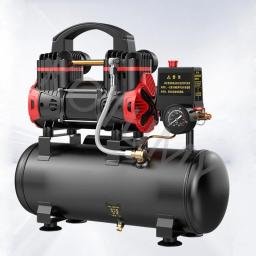 Compressor de ar silencioso, silencioso, isento de óleo, bomba de ar portátil, reparo doméstico, insuflação de pneus, compressor sussurro, 1100W, 1500W - Image 5