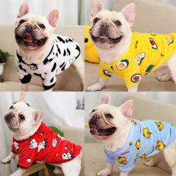 Roupas de lã quente para cães e gatos pequenos, moletons macios e aconchegantes, jaqueta de Yorkshire Pug, outono, inverno, primavera - Image 1