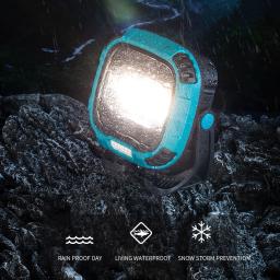 Refletor LED portátil para acampamento ao ar livre, luz de trabalho regulável, lâmpada recarregável USB, lanterna super brilhante, novo - Image 4