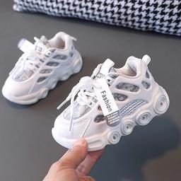 OULYLAN-Sapatos de malha respirável LED para crianças, tênis casuais para meninos e meninas, tênis leves para corrida ao ar livre - Image 4
