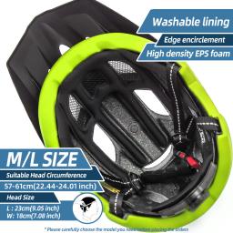 Vicgoal led capacete da bicicleta com óculos de sol viseira recarregável led capacete da bicicleta dos homens escudo estrada mtb ciclismo capacetes - Image 6