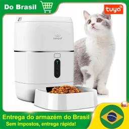6L Tuya Alimentador Automático Pet Dispensador De Alimentos Inteligente Para Cat Dog Tigela Temporizador Robô Pet Dispensador De Alimentação Auto Sensor Cat Alimentador - Image 1