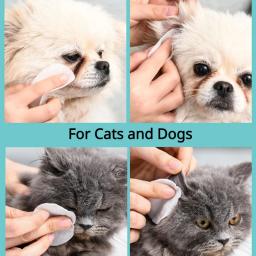 Pet Remover Sujeira dos Olhos e Orelhas Toalhetes, Cão e Gato Earwax, Limpe Orelhas Removedor de Odor, Ferramentas de Limpeza de Tecido Molhado - Image 2