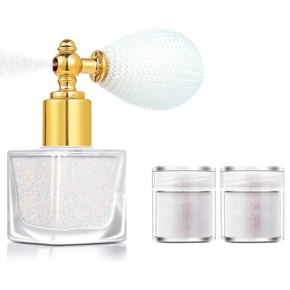 Spray de glitter corporal que brilha no escuro, maquiagem para festa, glitter extra fino, pó brilhante para festival, festa brilhante, dia das bruxas - Image 1