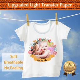 Winnertransfer-50% fabricante de papel de transferência térmica para papel de impressão leve da camisa da tela t para a impressora a laser & a jato de tinta a4 10 folhas - Image 3