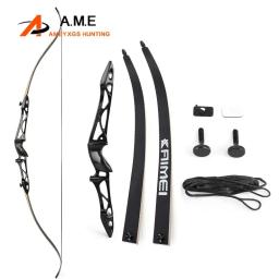 70 "kaimei arco recurvo 14-40lbs tiro com arco cnc alça de liga de magnésio arco laminado de alta resistência membros takedown tiro caça - Image 1