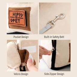 Cama de proteção para pets, portátil, controle de segurança, assento de transporte, protetor para cães, gatos e filhotes pequenos chihuahua - Image 5