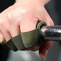 Luvas De Treinamento De Levantamento De Peso De Couro, Proteção De Palma, Aperto De Ginástica Fitness, Puxar, Levantamento De Peso, Protetor De Treino, 1 Par - Image 1