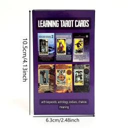 Aprendendo Tarot Com Significado Nele Decks 10.3x6cm Alta Qualidade 78pcs Cartões Adivinhação Jogos de Tabuleiro Party Entertainment Games - Image 3