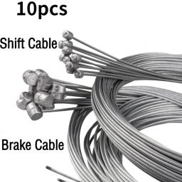 5/10 pçs 2m mtb linha de freio da bicicleta linha velocidade engrenagem fixa shifter engrenagem cabo freio conjunto núcleo fio interno para mtb bicicleta estrada - Image 1