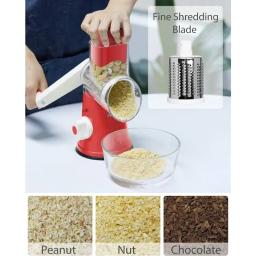 Fatiador Vegetal Portátil Multifuncional, 3in 1, Ralador com 3 Rolos Sharp, Triturador De Queijo, Ferramentas De Cozinha - Image 2