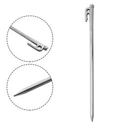 Estaca de barraca resistente com gancho, aço inoxidável, Pegs substituição, alta qualidade, novo, 20-40cm comprimento - Image 2