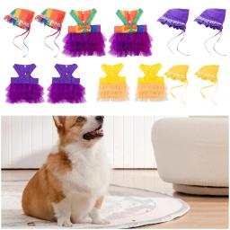 Chapéu de Proteção Solar para Animais de Estimação, Dog Sunbonnet, Pet Acessório, Summer Cap, Dog Cap, Cats Puppy, Doggy, 2pcs - Image 4