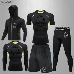 kimono jiu jitsu camisa tailandesa jiu jitsu rashguard Ginásio de fitness para compressão dos homens goku ternos do esporte correndo treino masculino jogging exercício treinamento seco ajuste conjuntos rashguard - Image 5