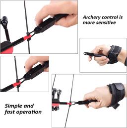 Arco composto liberação ajuda de pulso cinta liberação ajustável tiro com arco liberação auxílio gatilho para adolescentes e adultos caça shootin - Image 5