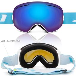 Juli crianças óculos de esqui, lente esférica de dupla camada intercambiável, otg anti-nevoeiro snowboard skate neve óculos idade 4-16 4300 - Image 6