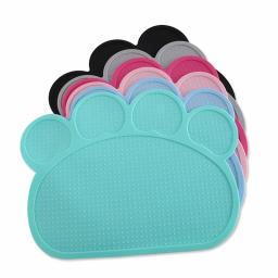 Tapete de silicone à prova placpara animais de estimação, proteção da tigela de beber para cães e gatos, roupa fácil de lavar - Image 1