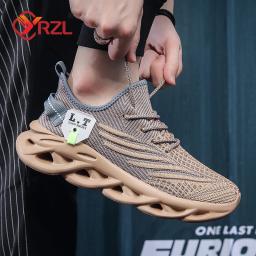 YRZL-Tênis de Malha Respirável Leve Masculina, Sapatos Esportivos Confortáveis, Tênis de Corrida, Ao Ar Livre, Tamanho Grande, Aumentar, Unissex - Image 5