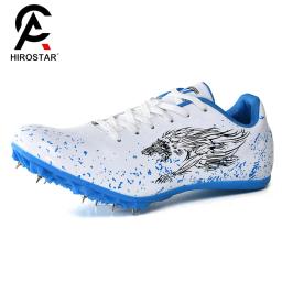 Sapatos profissionais de atletismo para homens e mulheres, Sapatos esportivos de atletismo, mulheres ao ar livre, tênis de ginástica, preto e branco - Image 1